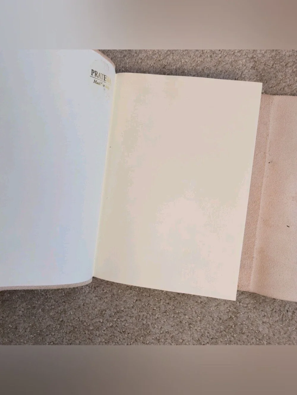 Genuine Italian Leather Journal Pratesia Florence Made In Italy 8.5”x 6” Tan